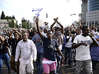 Демонстрация выходцев из Эфиопии. Тель-Авив, 3 мая 2015 года      