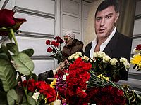 На похоронах Бориса Немцова