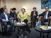 Европейские лидеры в на саммите в Риге
