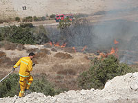 Пожар рядом Бейт-Шемешем. Отключения электричества в Негеве