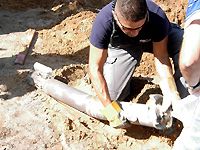 Ракета "град", упавшая возле Ашкелона в июне 2014 года