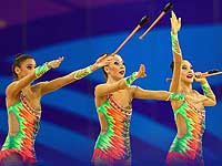 Художественная гимнастика: израильтянки завоевали серебро в многоборье