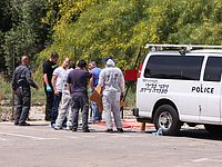 На месте обнаружение тела в Тель-Авиве, 06.06.2015