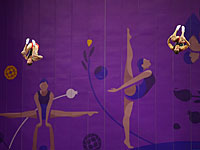 Во время соревнований по синхронным прыжкам на батуте, проходивших в рамках Первых Европейских игр в Баку