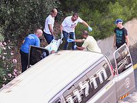 На месте обнаружение тела в Тель-Авиве, 06.06.2015 