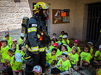 Из-за пожара в мошаве Сдей-Трумот произведена эвакуация малышей из детского сада