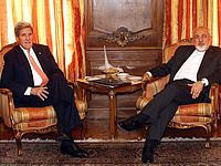 Госсекретарь США Джон Керри и глава МИД Ирана Мохаммад Джавад Зариф   