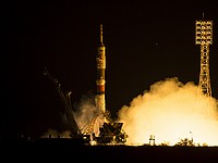 Старт ракеты-носителя "Союз-ФГ" с пилотируемым кораблем "Союз ТМА-17М". 23 июля 2015 г.