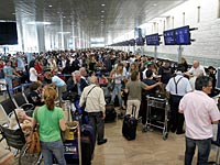 Аэропорт имени Бен-Гуриона переполнен, сегодня отмечена самая высокая нагрузка за год