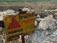 В Иорданской долине загорелось минное поле  