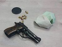 Пистолет, обнаруженный у киллера в трусах