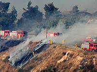   Пожар в Эвен-Сапир: пострадали трое пожарных