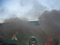 Возгорание рейсового автобуса на шоссе &#8470;75 привело к автомобильным пробкам