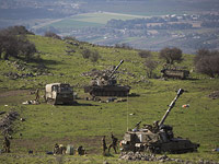 Израильская артиллерия на северной границе