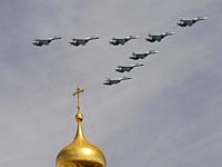 Су-30 на параде в День Победы. Москва, 9 мая 2015 года