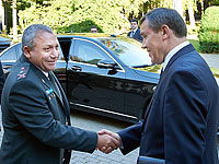 Гади Айзенкот и Валерий Герасимов в Москве. 21 сентября 2015 года