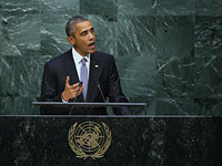 Обама, выступая в ООН, говорил о Сирии, Иране и России, не упомянув Израиль
