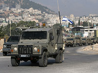Израильские армейские джипы около Шхема (архив)
