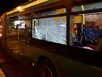 "Каменная атака" возле Хеврона, автобусу причинен ущерб  