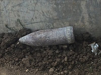В Кафр-Касем обнаружили 100-летний неразорвавшийся артиллерийский снаряд