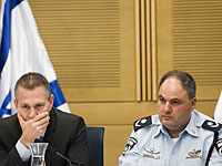 Гилад Эрдан и Бен Сау на заседании комиссии внутренних дел