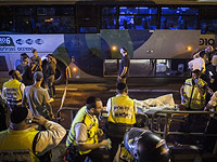 После теракта в 185-м автобусе.  Иерусалим, 12 октября 2015 года