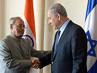 Премьер-министр Биньямин Нетаниягу и президент Индии Пранаб Мукерджи 