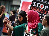 На антиизраильской демонстрации в Лондоне (архив)