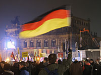 Акция PEGIDA в Дрездене. 19 октября 2015 года