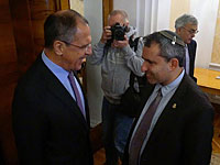 Министр алии и абсорбции Зеэв Элькин и министр иностранных дел РФ Сергей Лавров