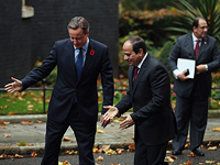 Премьер-министр Великобритании Дэвид Кэмерон и президент Египта Абд аль-Фаттах ас-Сиси. Лондон, 5 ноября 2015 года