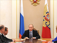 Владимир Путин на совещании Совета безопасности РФ