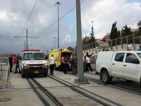 На месте теракта в трамвае. Иерусалим, 10 ноября 2015 года