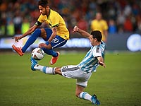 Отборочный матч. Сборные Аргентины и Бразилии сыграли вничью
