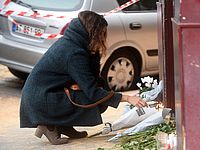 На месте теракта возле бара Le Carillon. 14.11.2015