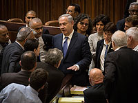 Биньямин Нетаниягу на голосовании по государственному бюджету. 18 ноября 2015 года
