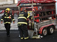 В Иерусалиме автомобиль сгорел после попадания бутылки с зажигательной смесью