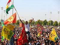 Курдская демонстрация в Диярбакыре