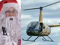 В Бразилии "Санта-Клаус" угнал вертолет