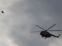 Истребитель и вертолет египетских ВВС