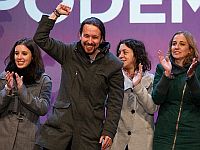Лидер Podemos Пабло Иглесиас