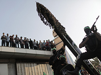 Муляж ракеты М-75. Такими ракетами с 2012 года боевики ХАМАС из Газы обстреливают центральные районы Израиля