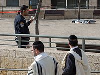 На месте попытки теракта в Иерусалиме. 26.12.2015