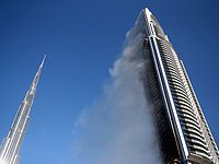 Отель Address Downtown и башня "Бурдж Халифа". Дубая, 01.01.2016