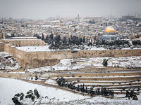 Заснеженный Иерусалим (февраль 2015 года)   