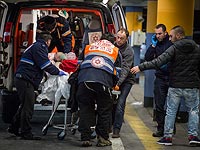 Госпитализация пострадавшего в теракте в Гиват-Зееве. 27 января 2016 года 