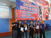 Слева направо: Александр Мигробян, Александр Буркуш, Мухаммад Наджим, Эйтан Габдулин, Ахмад Атия, Максим Габдулин