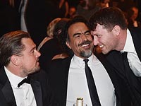 Леонардо ДиКаприо, Алехандро Гонсалес Иньярриту и Мэтт Хейнеман на церемонии
