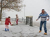 Зима вернулась в Израиль: снегопад на Хермоне, затопления в долине Мертвого моря