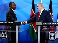 Президент Кении Ухуру Кениата на встрече с Биньямином Нетаниягу. 23 февраля 2016 года